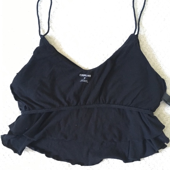 Express Black Crop Top - Picture 4 of 6